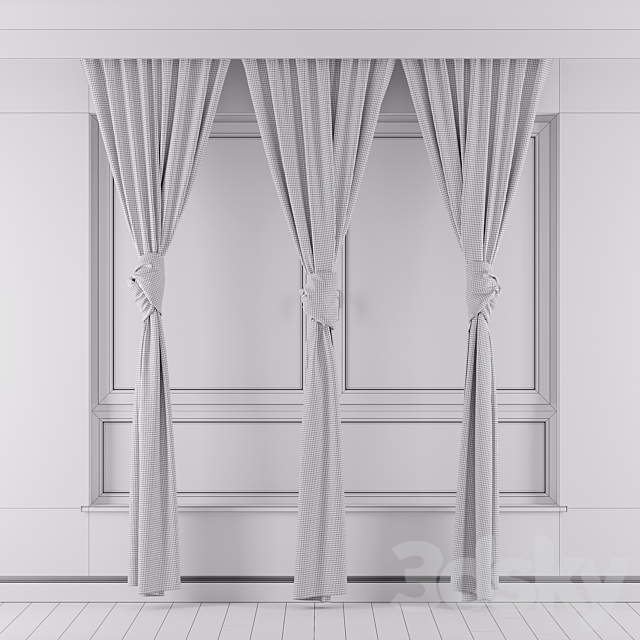 Curtain 02 knot 3DS Max Model - thumbnail 3