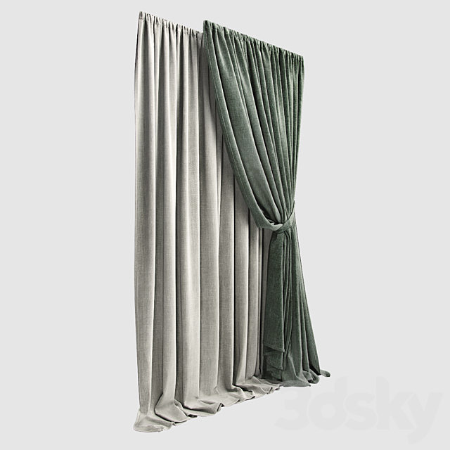 Curtain 03 3ds Max - thumbnail 2