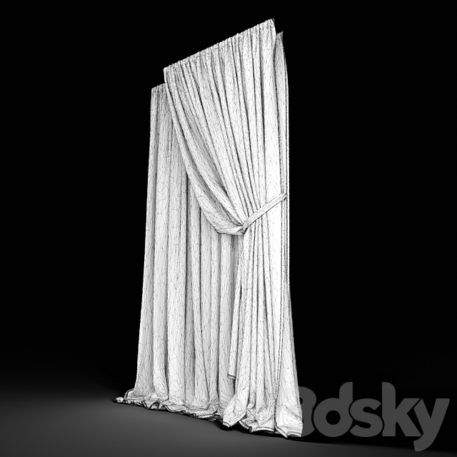 Curtain 03 3ds Max - thumbnail 3