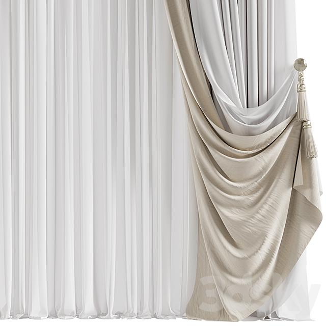 Curtain #056 3ds Max - thumbnail 2