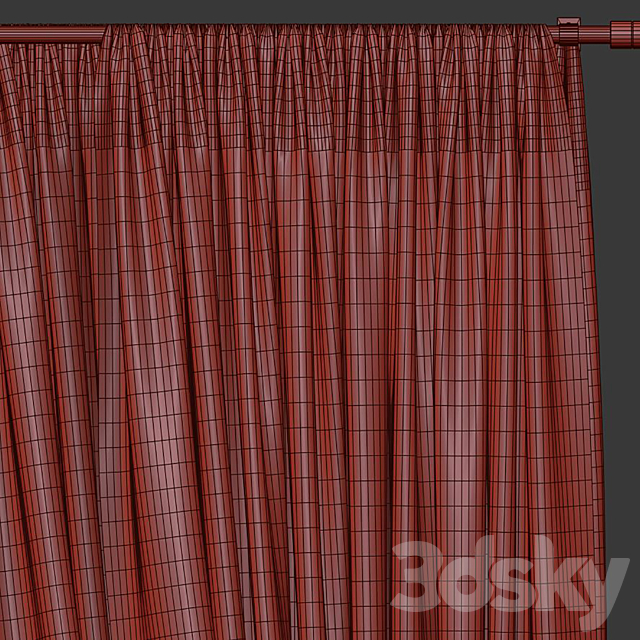 Curtain #056 3ds Max - thumbnail 3