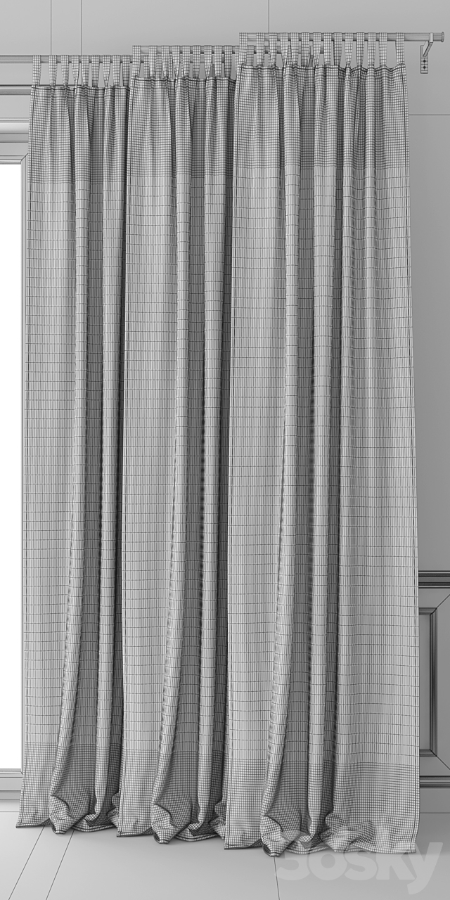 Curtain 09 3ds Max - thumbnail 3