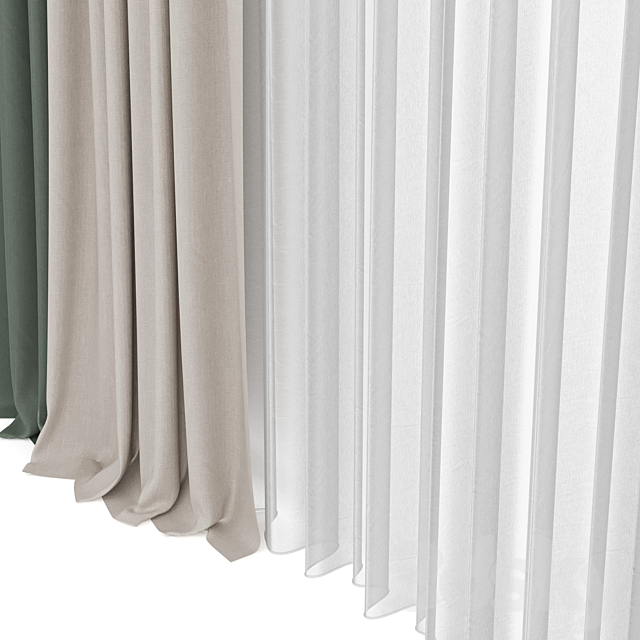 Curtain 09_ Curtains 3DS Max Model - thumbnail 3