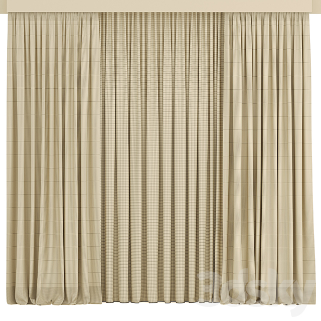 Curtain 09_ Curtains 3DS Max Model - thumbnail 4