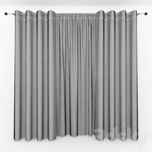 Curtain 10 3DS Max Model - thumbnail 2