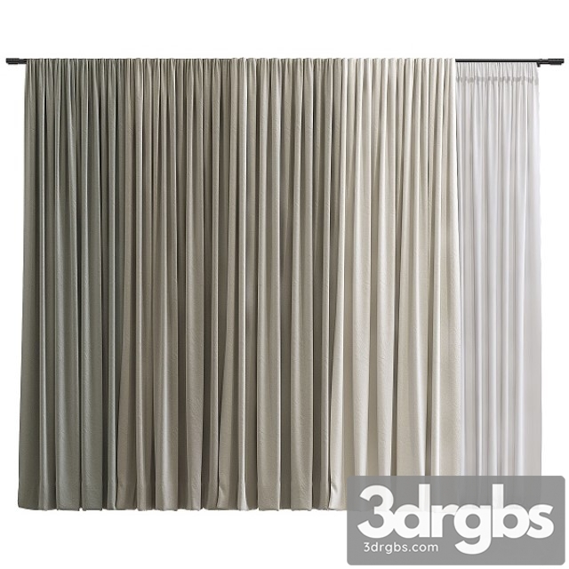 Curtain 100 3dsmax Download - thumbnail 1