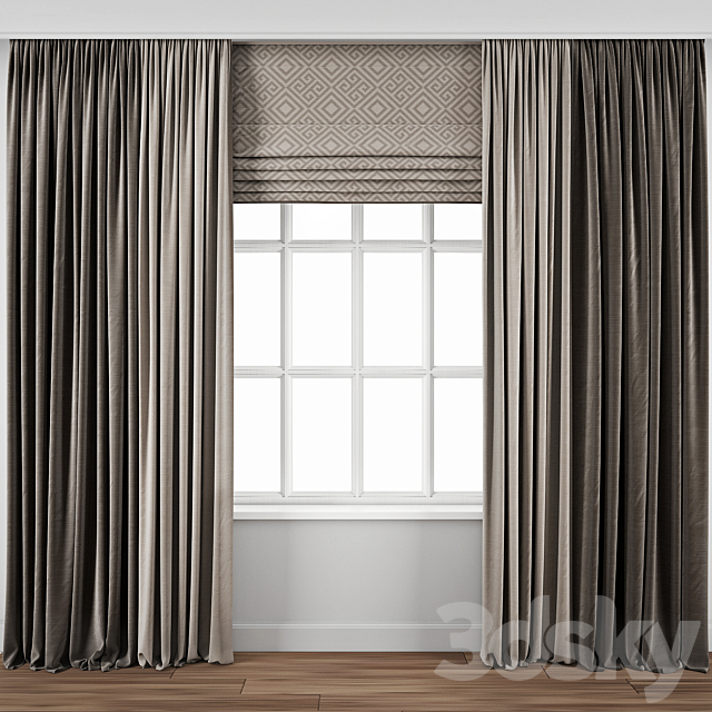 Curtain 104 3DSMax File - thumbnail 1