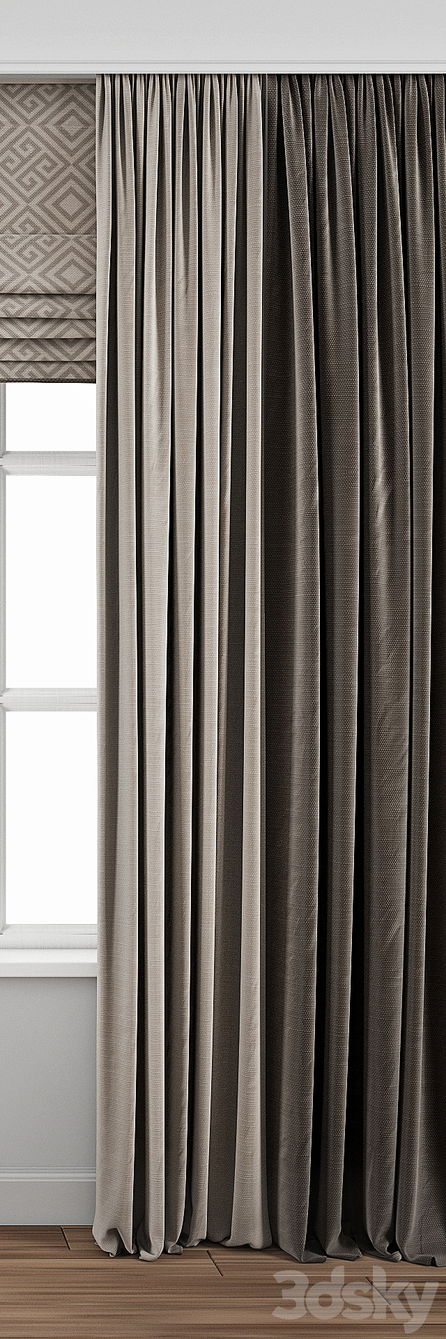 Curtain 104 3DSMax File - thumbnail 2