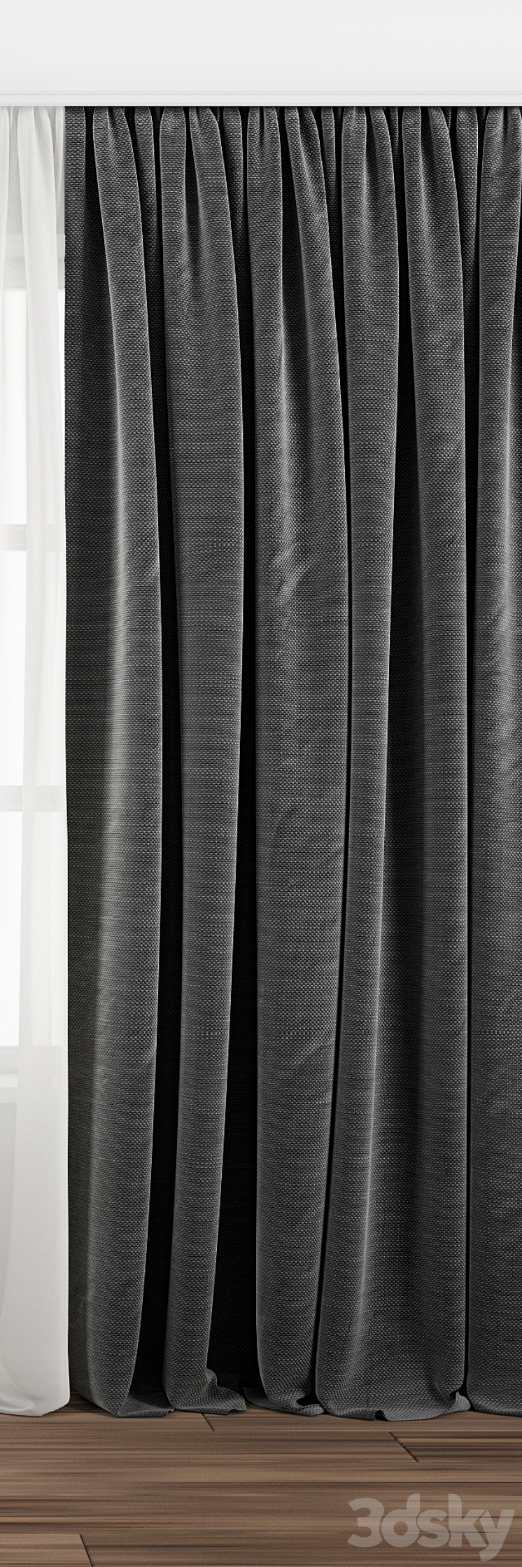 Curtain 105 3DS Max - thumbnail 2