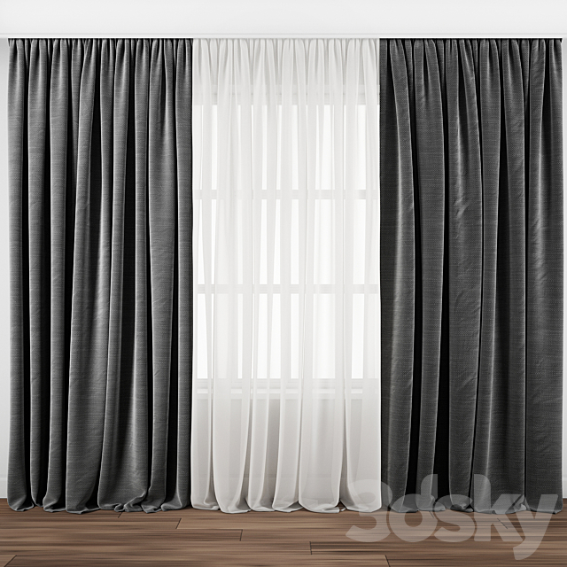 Curtain 105 3DSMax File - thumbnail 1