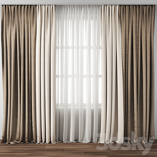 Curtain 107 3DSMax File - thumbnail 1