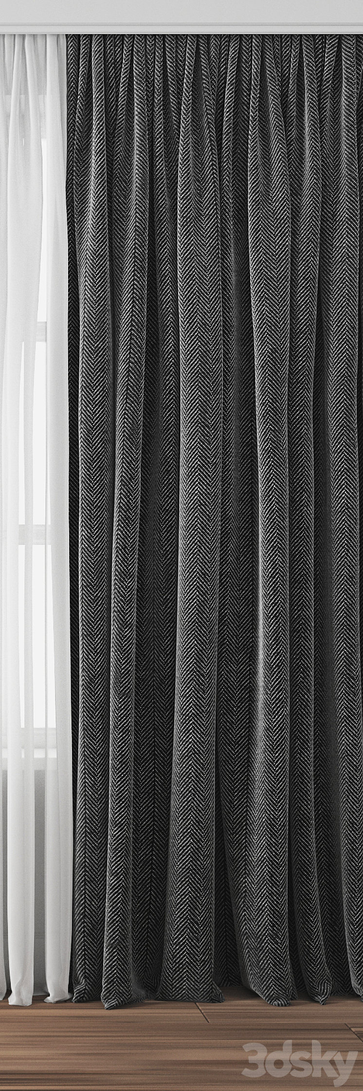 Curtain 108 3DS Max - thumbnail 2