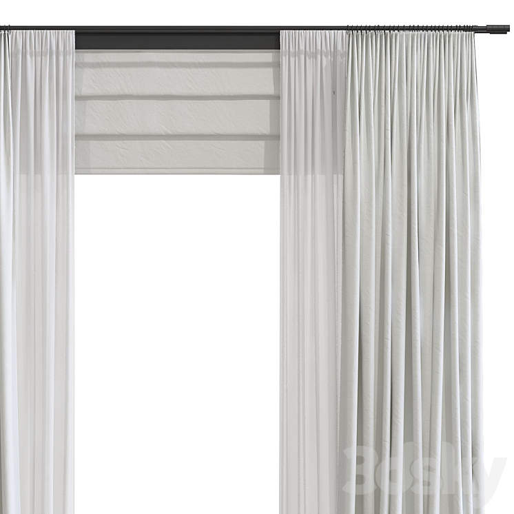 Curtain #110 3DS Max Model - thumbnail 2