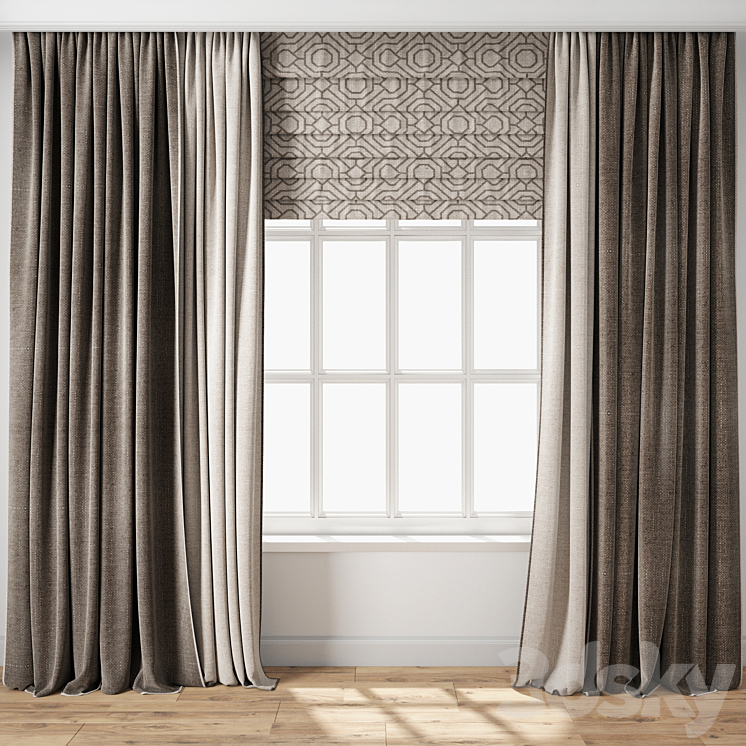 Curtain 112 3DS Max - thumbnail 1