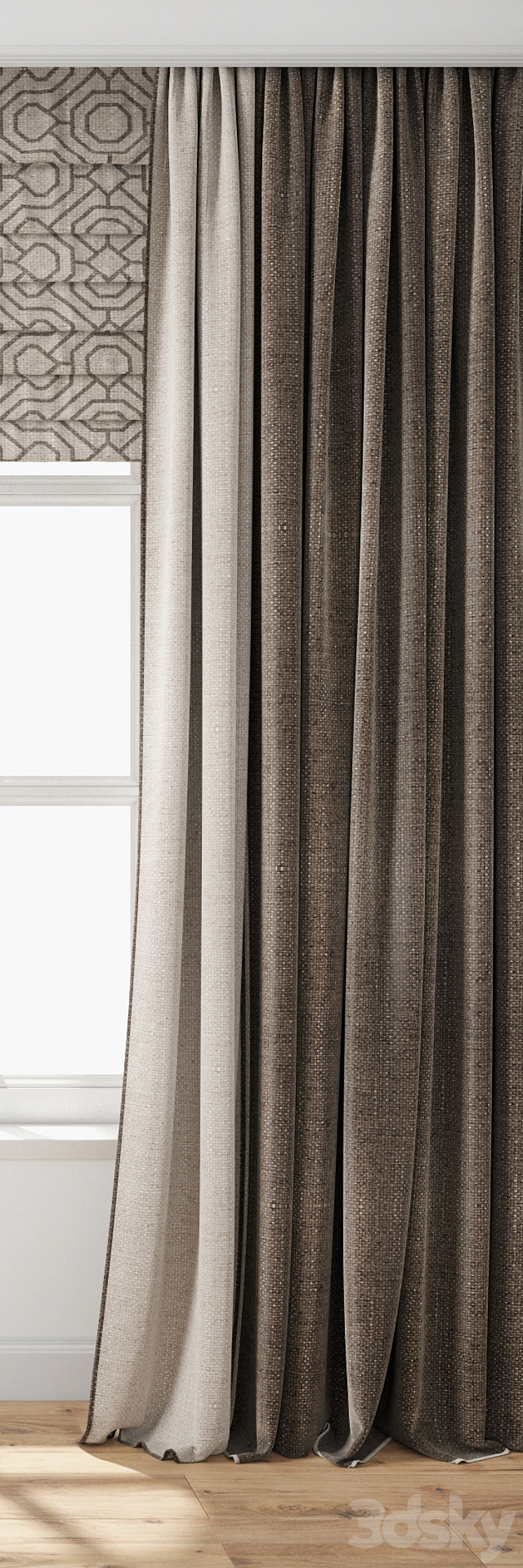 Curtain 112 3DS Max - thumbnail 2