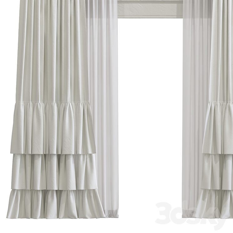 Curtain #114 3DS Max Model - thumbnail 2