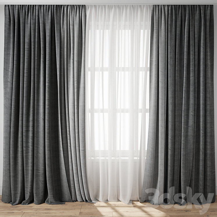 Curtain 114 3DS Max - thumbnail 1