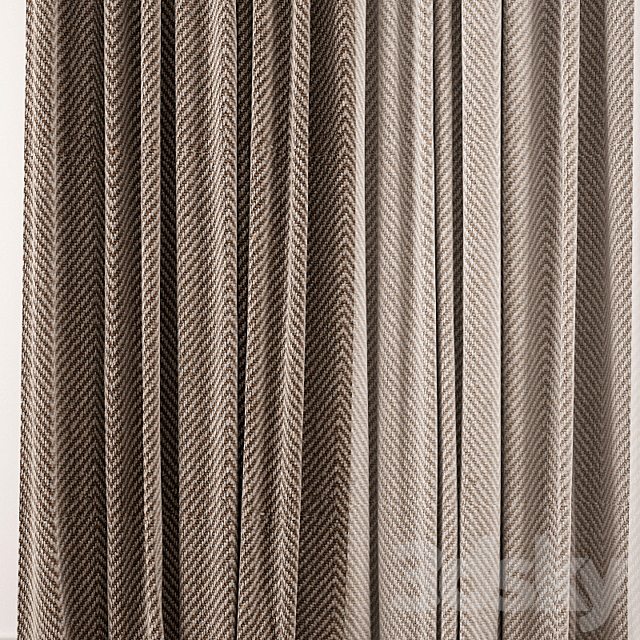 Curtain 114 3DS Max Model - thumbnail 2