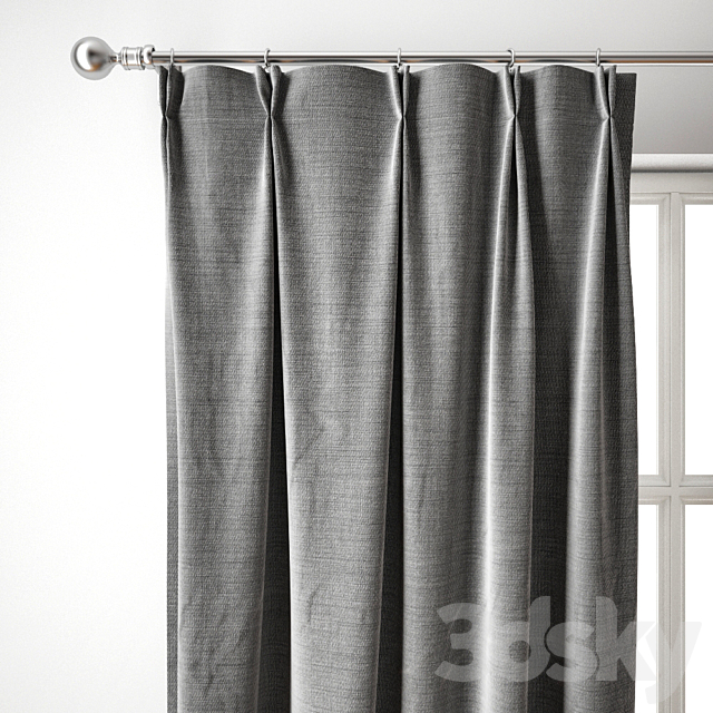 Curtain 116 3DS Max Model - thumbnail 2