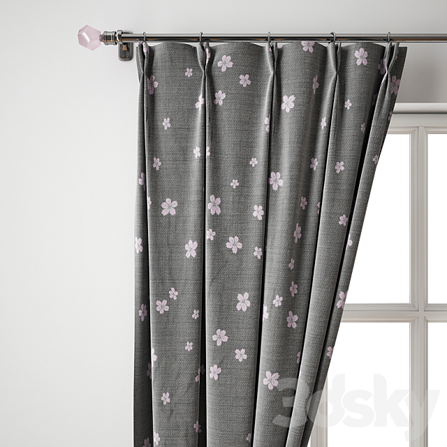 Curtain 117 3DS Max Model - thumbnail 2