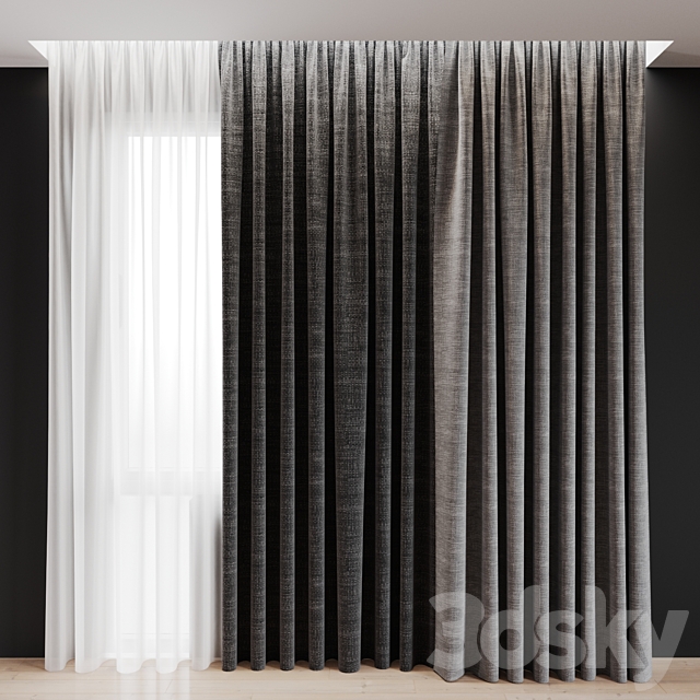 curtain 12 3ds Max - thumbnail 1