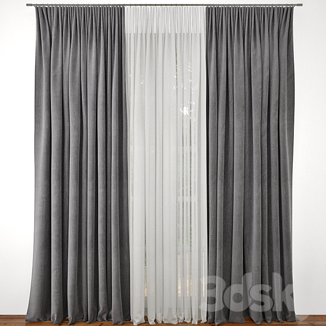 Curtain 12 3DSMax File - thumbnail 1