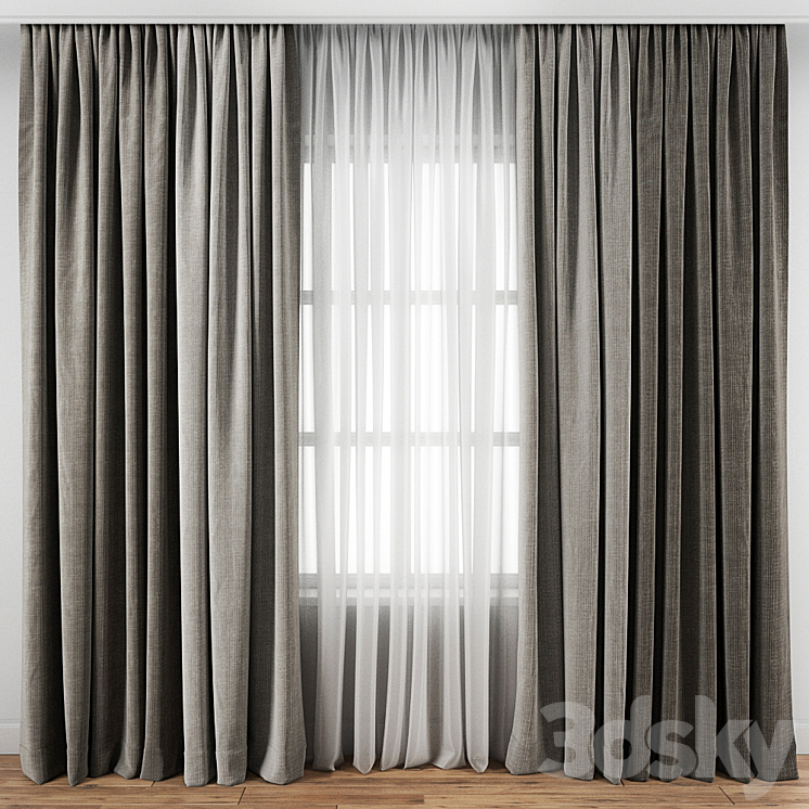 Curtain 120 3DS Max - thumbnail 1