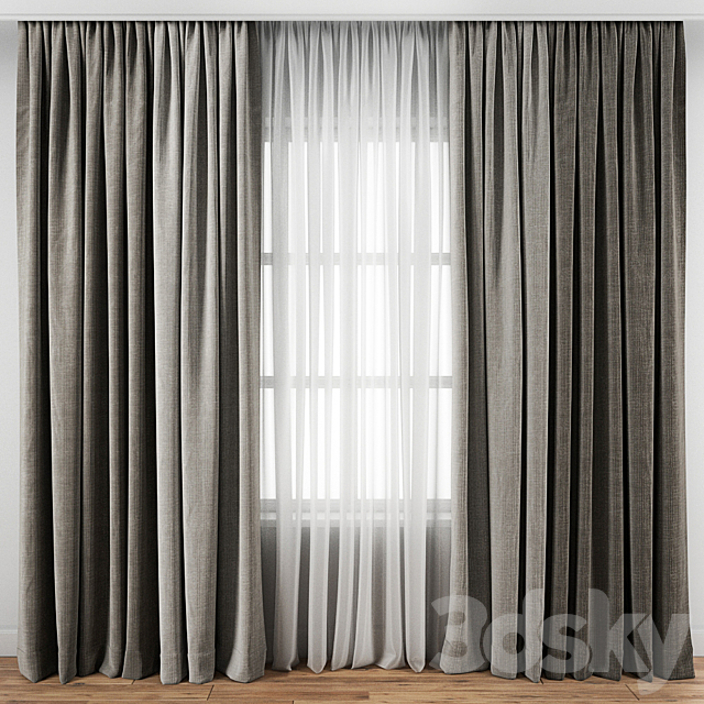 Curtain 120 3DSMax File - thumbnail 1