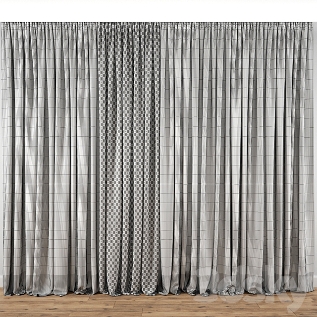 Curtain 123 3DSMax File - thumbnail 3