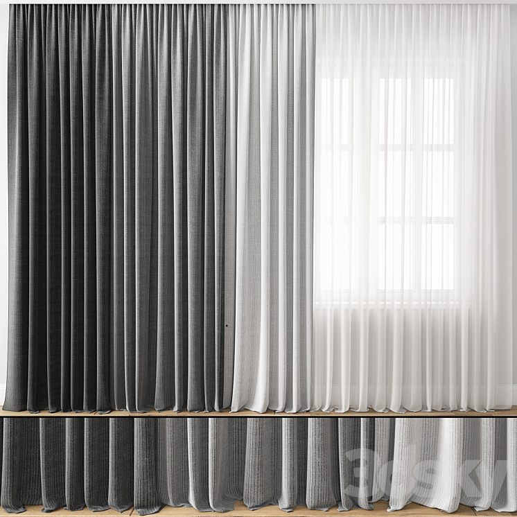 Curtain 125 3DS Max - thumbnail 1