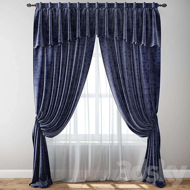 Curtain 128 3DSMax File - thumbnail 1