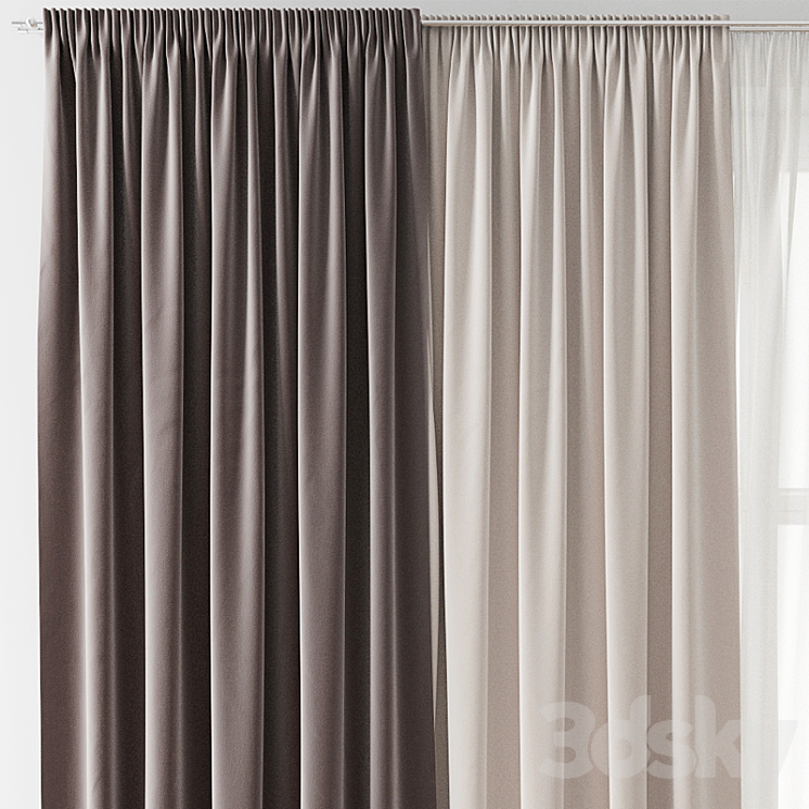 Curtain 129 3DS Max - thumbnail 2