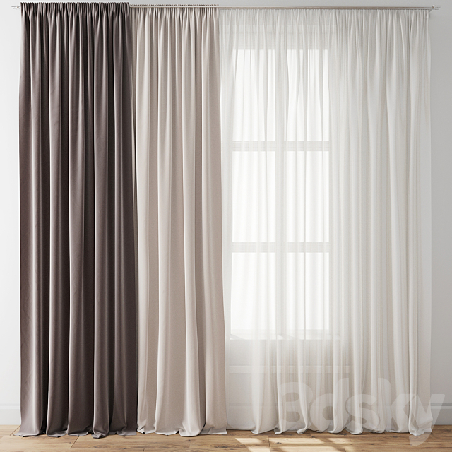 Curtain 129 3DSMax File - thumbnail 1