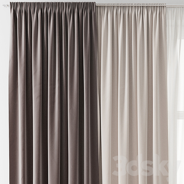 Curtain 129 3DSMax File - thumbnail 2