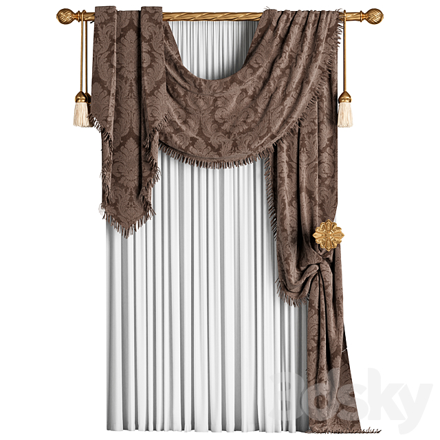 Curtain #13 3DS Max Model - thumbnail 2