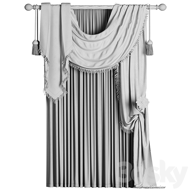 Curtain #13 3DS Max Model - thumbnail 5