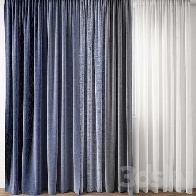 Curtain 130 3ds Max - thumbnail 1