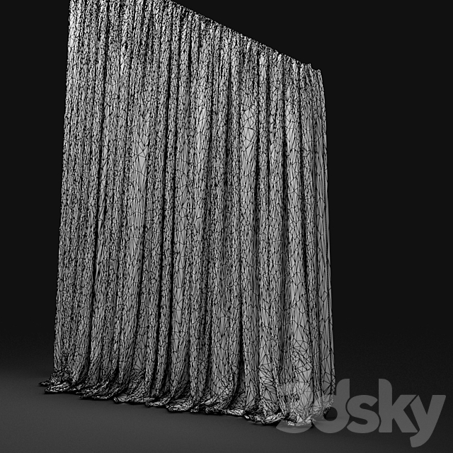 Curtain 133 3DS Max Model - thumbnail 3