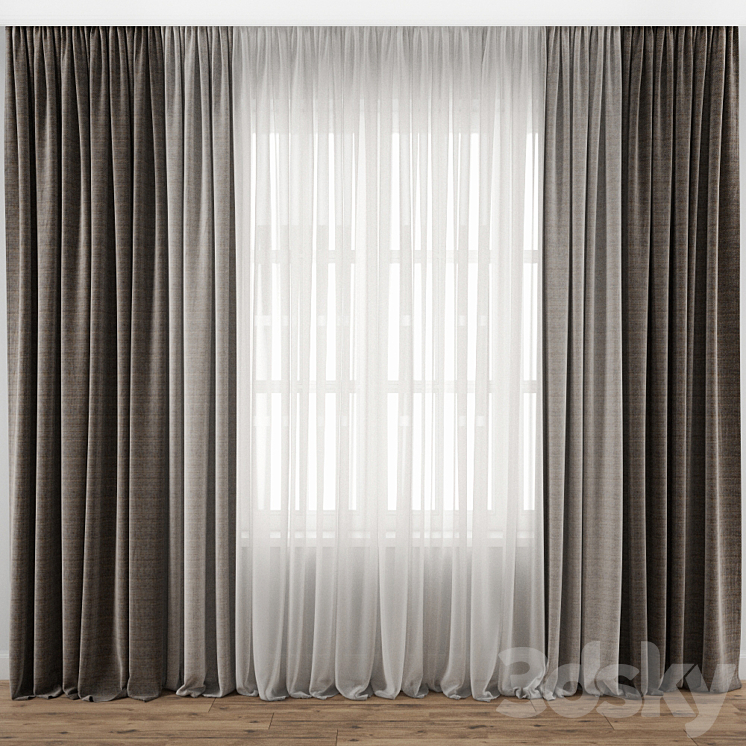 Curtain 138 3DS Max - thumbnail 1