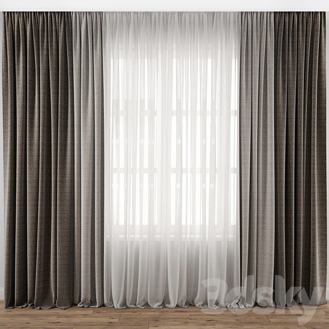 Curtain 138 3DSMax File - thumbnail 1