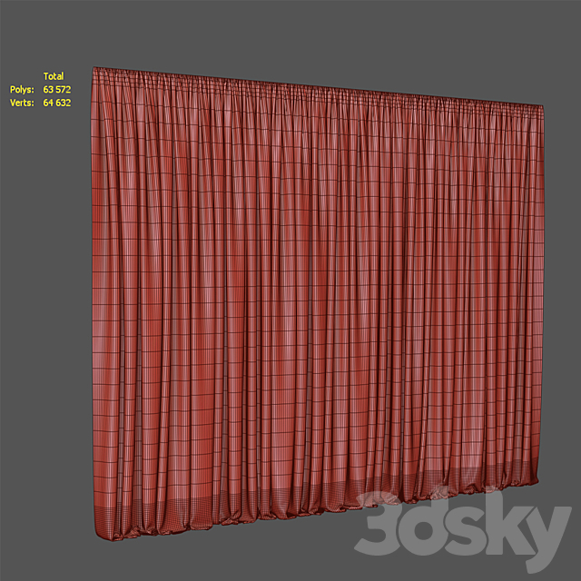 Curtain 138 3DSMax File - thumbnail 4