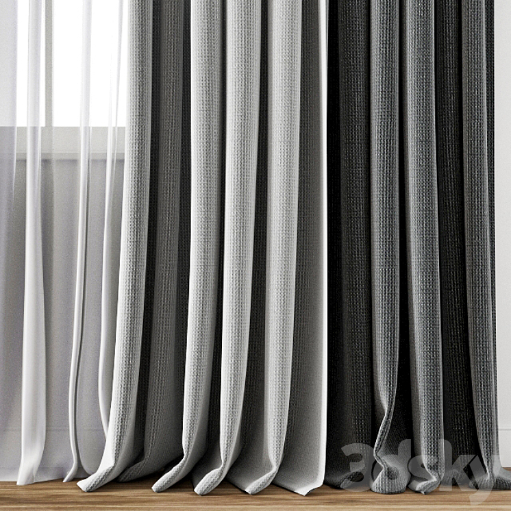 Curtain 143 3DS Max - thumbnail 2