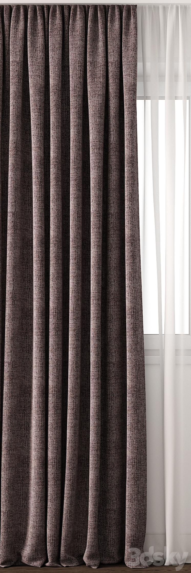 Curtain 15 3DS Max - thumbnail 2