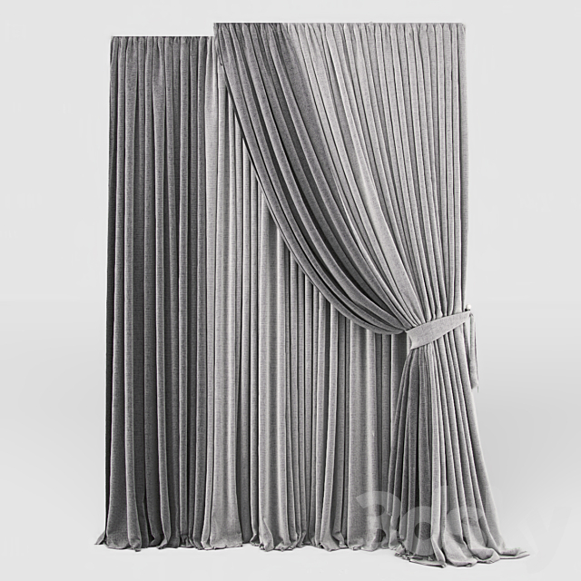 Curtain 15 3ds Max - thumbnail 1