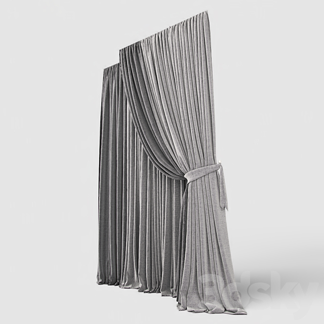 Curtain 15 3ds Max - thumbnail 2