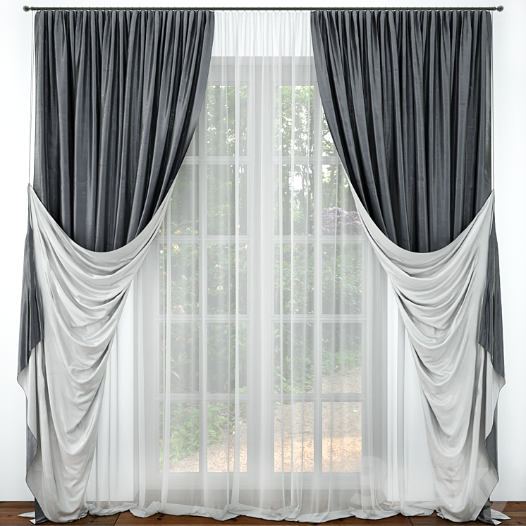 Curtain 15 3DS Max - thumbnail 1