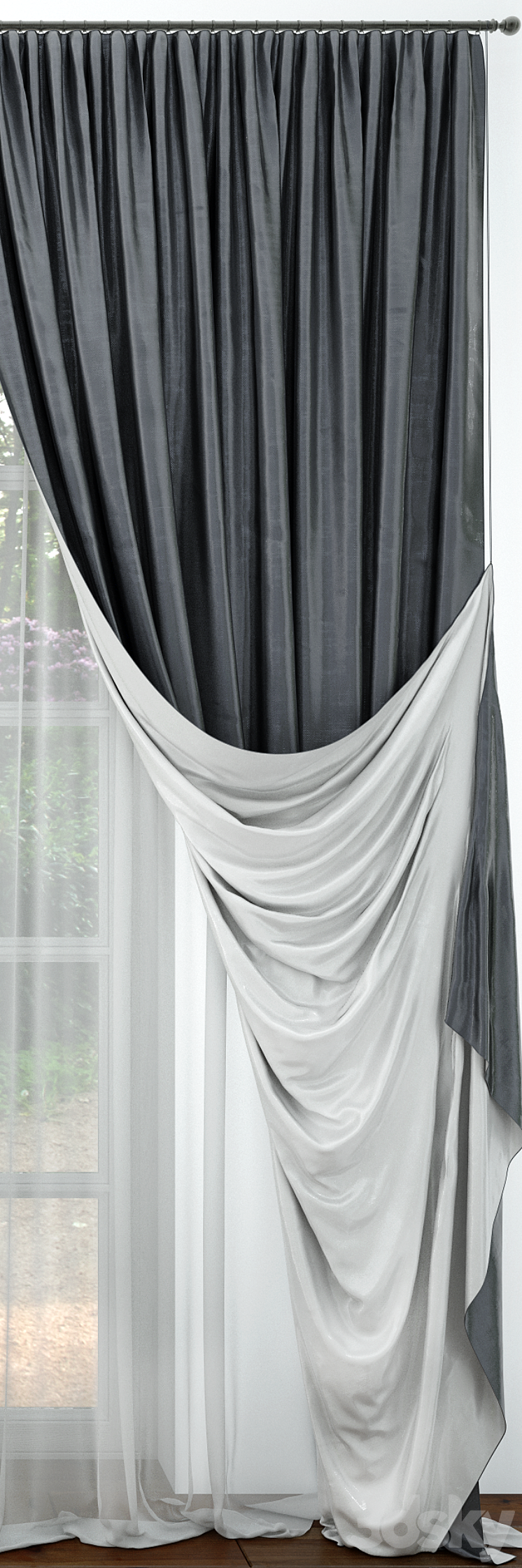 Curtain 15 3DS Max - thumbnail 2