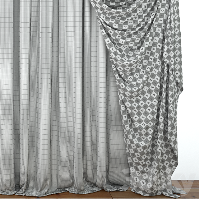 Curtain 15 3DSMax File - thumbnail 3