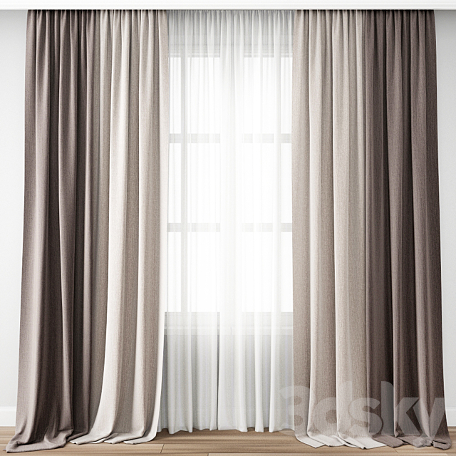 Curtain 151 3DSMax File - thumbnail 1