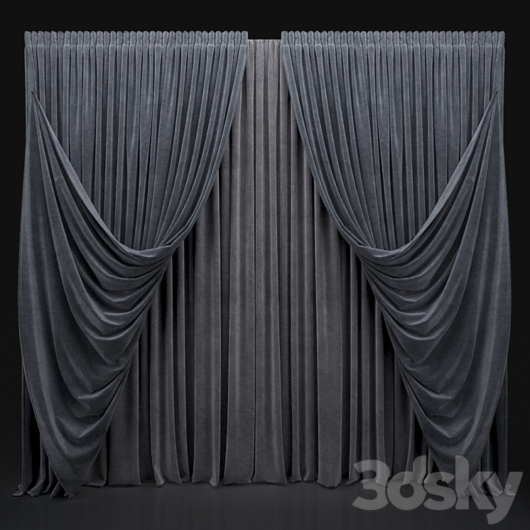 Curtain 152 3DS Max - thumbnail 1